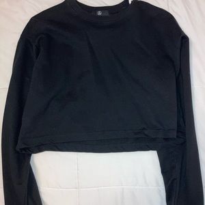 Black Mid Crop Sweater